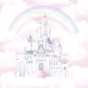 Painel de Parede Personalizado com Tema Castelos para Quarto de Criança
