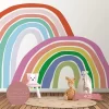 Painel de Parede Infantil Personalizado Arco Íris Colorido