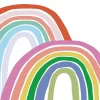 Painel de Parede Infantil Personalizado Arco Íris Colorido