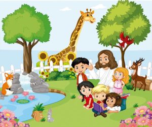 Painel de Parede Personalizado para QUarto Infantil com tema religiao