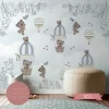 Painel de Parede Personalizado com Balões para Quarto Infantil de Menino